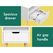 ALFORDSON Bedside Table Nightstand Side Storage Cabinet Scandinavian White