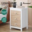 ALFORDSON Bedside Table Hamptons Nightstand 3 Drawers Oak