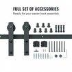 10FT Sliding Barn Door Hardware Closet Track Kit for Single Door I Hanger