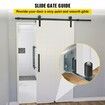 Gate Roller Guide Gate Roller w/90掳 Bracket 3鈥?Black Nylon Roller-2Pack