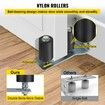 Gate Roller Guide Gate Roller w/90掳 Bracket 3鈥?Black Nylon Roller-2Pack