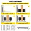 Gate Roller Guide Gate Roller w/90掳 Bracket 3鈥?Black Nylon Roller-2Pack