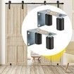 Gate Roller Guide Gate Roller w/90掳 Bracket 3鈥?Black Nylon Roller-2Pack