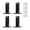 Glass Clamp, 4 PCS Square Glass Railing Bracket for 0.31 "-0.47 " Tempered Glass, 304 Stainless Steel Glass Mounting Clamp, 0.12鈥?Thick Glass Shelf Bracket for Balcony, Garden, Deck, Stair