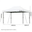 ALFORDSON Gazebo 3x4.5 Pop Up Tent Wedding Canopy White