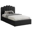 ALFORDSON Bed Frame Single Size Gas Lift Storage Base Wooden Black MILTON