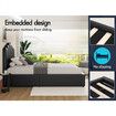 ALFORDSON Bed Frame Single Size Gas Lift Storage Base Wooden Black MILTON