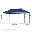 ALFORDSON Gazebo 3x6 Pop Up Tent Wedding Canopy Navy