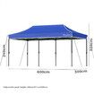 ALFORDSON Gazebo 3x6 Pop Up Marquee Outdoor Folding Tent Wedding Canopy Blue