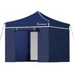 ALFORDSON Gazebo 3x3 Pop Up Marquee Navy