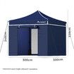 ALFORDSON Gazebo 3x3 Pop Up Marquee Navy