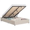 ALFORDSON Bed Frame Queen Size Gas Lift Storage Mattress Base Beige WILBUR