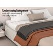 ALFORDSON Bed Frame Queen Size Gas Lift Storage Mattress Base Beige WILBUR