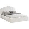 ALFORDSON Bed Frame Double Size Gas Lift Storage Base Wooden Boucle MILTON
