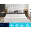 ALFORDSON Bed Frame Double Size Gas Lift Storage Base Wooden Boucle MILTON