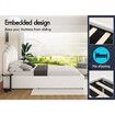 ALFORDSON Bed Frame Double Size Gas Lift Storage Base Wooden Boucle MILTON