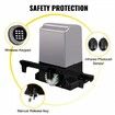 Sliding Gate Opener, 1800 KG 4 m, Automatic Sliding Gate with 4 Remote Controllers & APP Control, Electric Rolling Driveway Slide Gate Motor, Complete Gate Operator Hardware Security System Kit