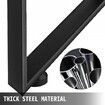 Black Metal Table Legs Set of 2 Steel Table Legs 31x23 Inch Dining Table Legs Office Table Legs Computer Desk Legs Steel Bench Legs Country Style Table Legs DIY Furniture Legs