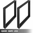 Black Metal Table Legs Set of 2 Steel Table Legs 31x23 Inch Dining Table Legs Office Table Legs Computer Desk Legs Steel Bench Legs Country Style Table Legs DIY Furniture Legs