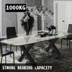 Black Table Legs X-frame Metal Dining Table Desk 720 x 790 mm 1000 kg Load