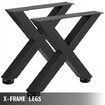 Black Table Legs X-frame Metal Dining Table Desk 720 x 790 mm 1000 kg Load