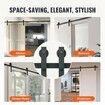 8FT Sliding Barn Door Hardware Closet Track Kit for Single Door J Hanger