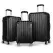 ALFORDSON Luggage 3PCS Set Suitcase Trolley TSA Carry on Hard Case Black