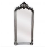 LUX Arch French Provincial Ornate Mirror - Antique Silver