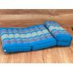 3-Fold Zafu Meditation Cushion Set Blue Medium Size