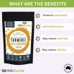 Pure Organic 95% Curcumin Powder - 1500mg of Turmeric Extract Buffered with Black Pepper