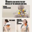 5D Massagers for Neck and Shoulder with Heat Goletsure Pain Relief Deep Kneading Grey