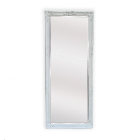 French Provincial Ornate Mirror - White - Medium 70cm x 170cm