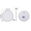 Interior Ave - LED Round Frameless Salon /  Bathroom Wall Mirror - 60cm