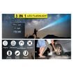 7 Modes Waterproof Rechargeable UV Light Flashlight Torch for Camping