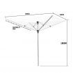 Outdoor Rotary Clothes Airer Dryer Foldable Umbrella Clothesline Folding Laundry