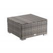 Outdoor wicker ottoman in Grey