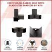 Roof Pergola Gazebo Shed Matte Black Steel Brackets DIY Kits