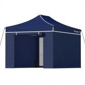 ALFORDSON Gazebo 3x4.5m Pop Up Marquee Outdoor Folding Tent Wedding Canopy Walls Navy