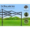 ALFORDSON Gazebo 3x4.5m Pop Up Marquee Outdoor Folding Tent Wedding Canopy Walls Black