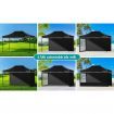ALFORDSON Gazebo 3x4.5m Pop Up Marquee Outdoor Folding Tent Wedding Canopy Walls Black