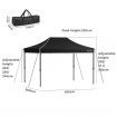 ALFORDSON Gazebo 3x4.5m Pop Up Marquee Outdoor Folding Tent Wedding Canopy Walls Black