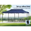 ALFORDSON Gazebo 3x6m Pop Up Marquee Outdoor Folding Tent Wedding Canopy Navy