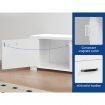 ALFORDSON Entertainment Unit TV Cabinet Stand 160cm White