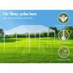 ALFORDSON Gazebo 3x9m Outdoor Wedding Party Tent Camping PE Portable White with Walls