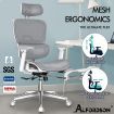 ALFORDSON Ergonomic Office Chair Executive White Grey