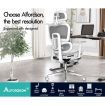 ALFORDSON Ergonomic Office Chair Executive White Grey