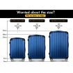 ALFORDSON Luggage 3PCS Set Suitcase Trolley TSA Carry on Hard Case Blue
