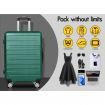 ALFORDSON Luggage 3PCS Set Suitcase Trolley TSA Carry on Hard Case Green