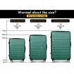 ALFORDSON Luggage 3PCS Set Suitcase Trolley TSA Carry on Hard Case Green