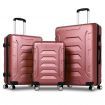 ALFORDSON Luggage 3PCS Set Suitcase Trolley TSA Carry on Hard Case Pink